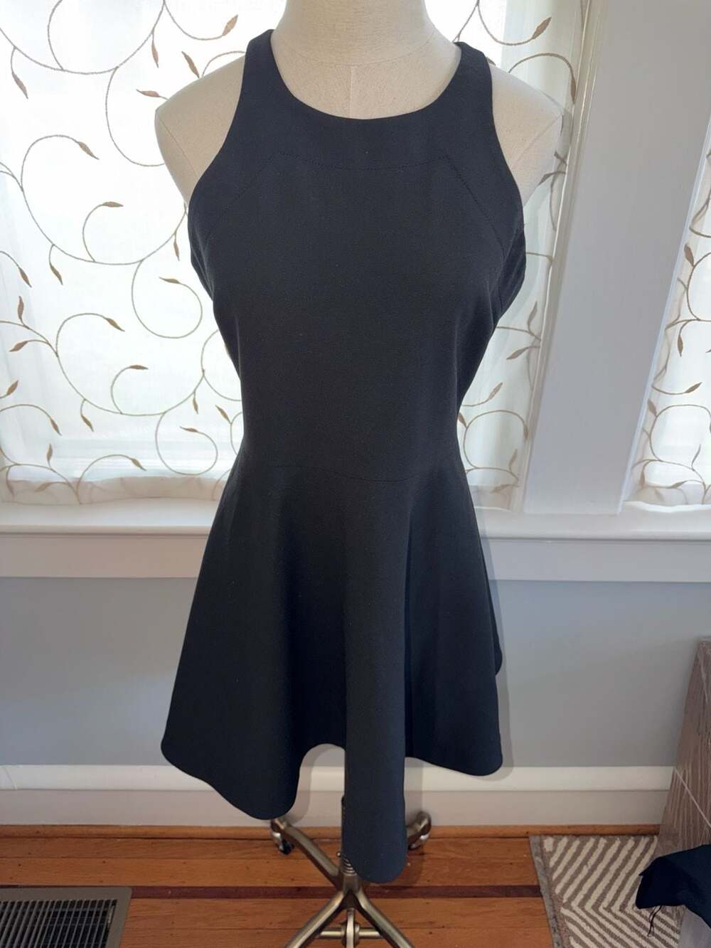 Elizabeth and James Magdalena Dress Black Racerback Fit and Flare Mini Size 10